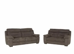 Zetel Neil 2,5+2-zit - stof - grijs met relax- Zetels