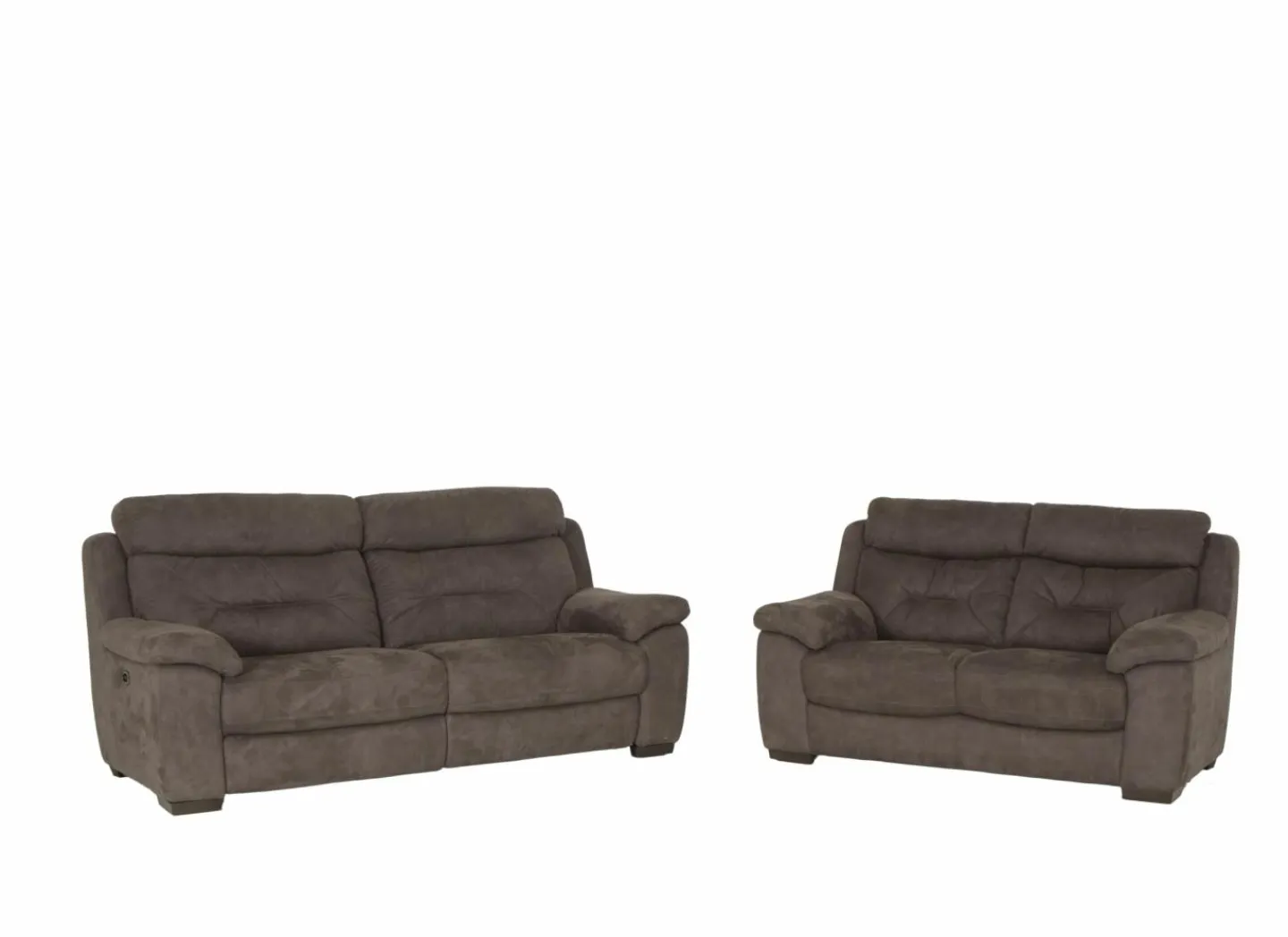 Zetel Neil 2,5+2-zit - stof - grijs met relax- Zetels