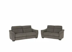 Zetel Notch 2,5+2-zit - stof - donkergrijs- Zetels