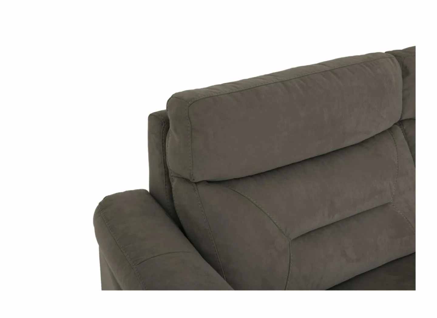 Zetel Notch 2,5+2-zit - stof - donkergrijs- Zetels