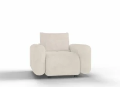 Zetel Olivio 119x114cm - stof - beige- Zetels