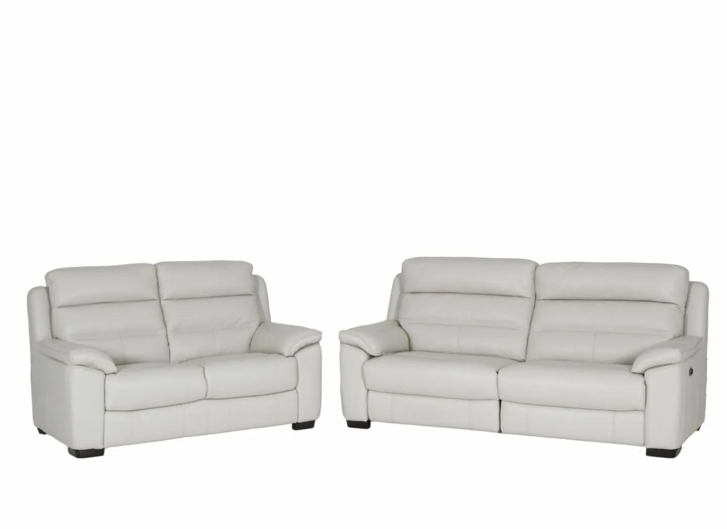 Zetel Olympe 2,5+2-zit - leder - beige met relax- Zetels