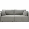 Zetel Relax Bigsofa 4-zit - stof - chenil lichtgrijs- Zetels