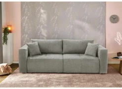 Zetel Relax Bigsofa 4-zit - stof - chenil lichtgrijs- Zetels