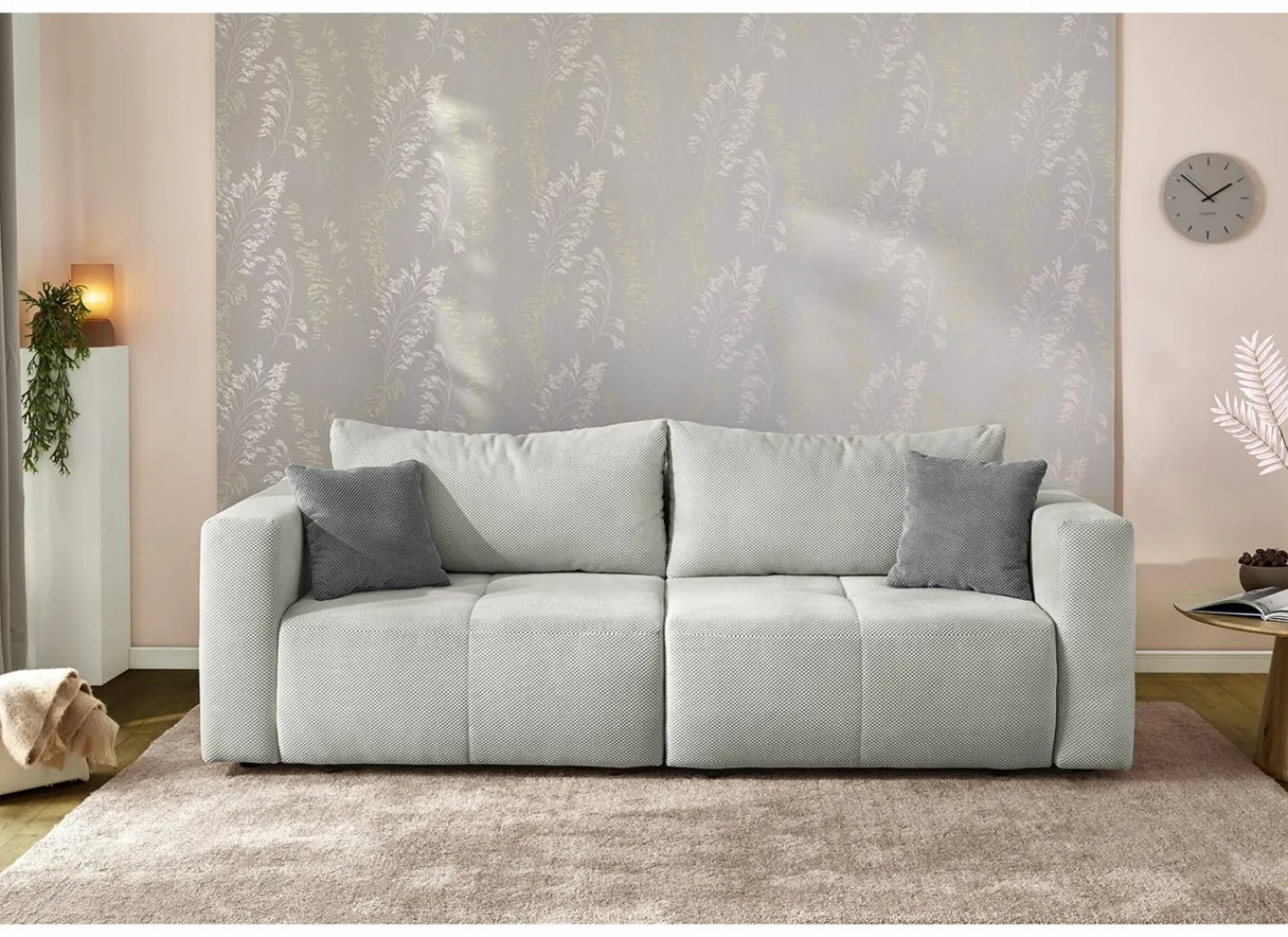 Zetel Relax Bigsofa 4-zit - stof - beige- Zetels