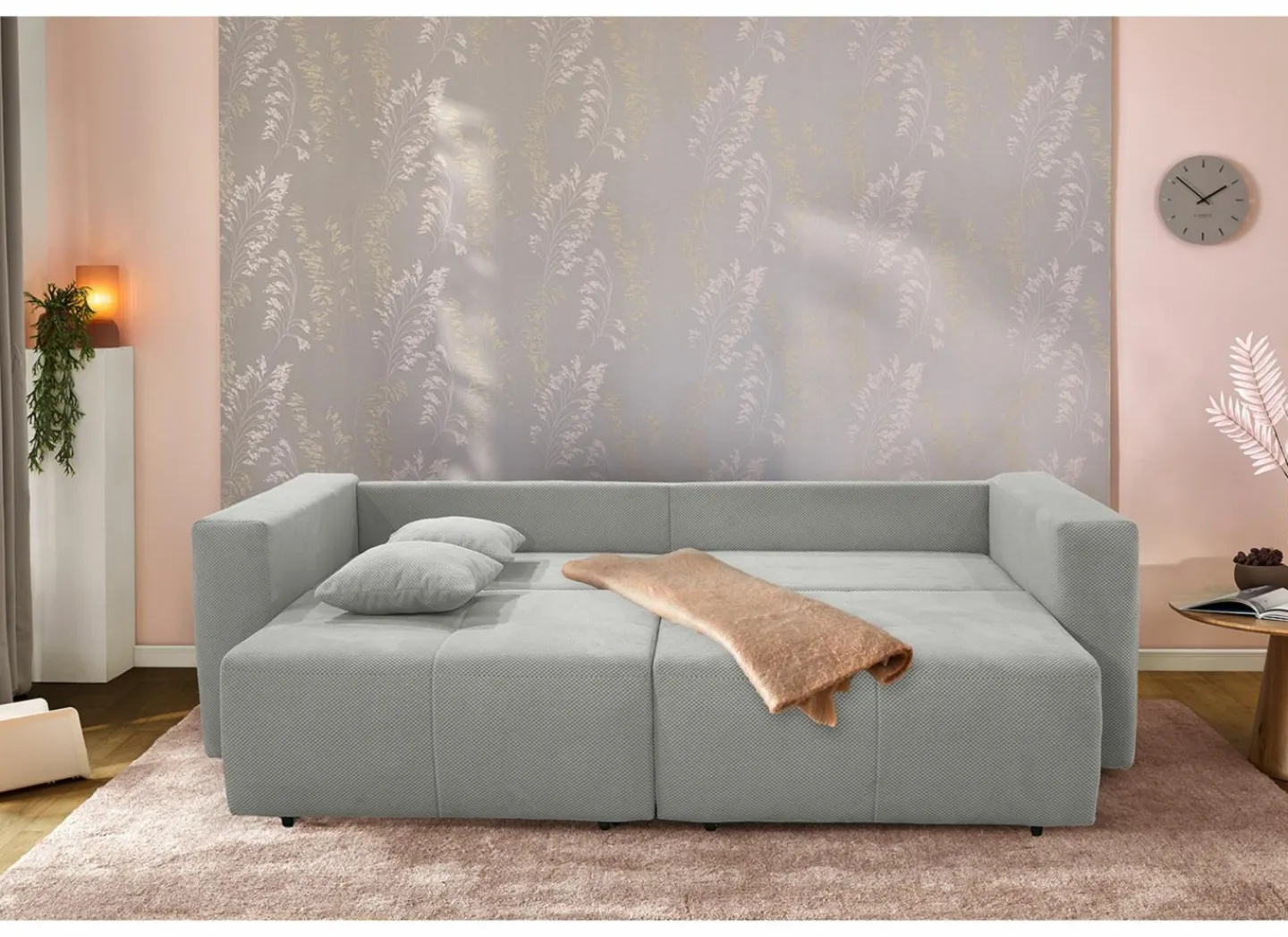 Zetel Relax Bigsofa 4-zit - stof - lichtgrijs- Zetels