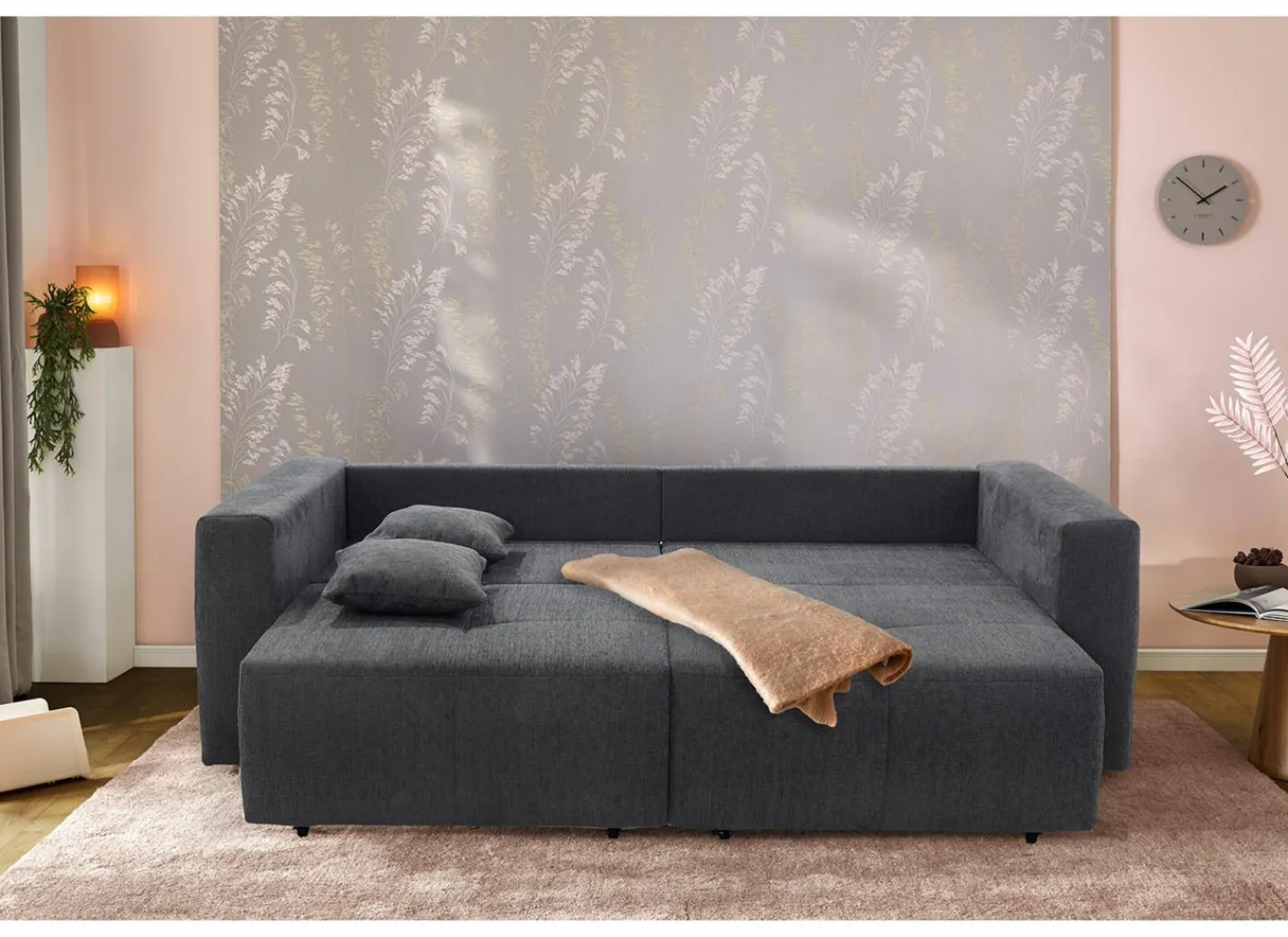 Zetel Relax Bigsofa 4-zit - stof - chenil antraciet- Zetels