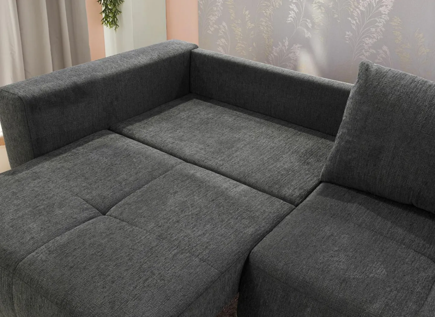 Zetel Relax Bigsofa 4-zit - stof - chenil antraciet- Zetels