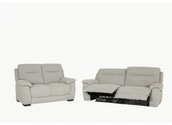 Zetels|Zetel Saipan 2,5+2-zit - stof - grijs met relax