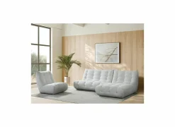 Zetels|Zetel Schiva 1-zit - stof - lichtgrijs