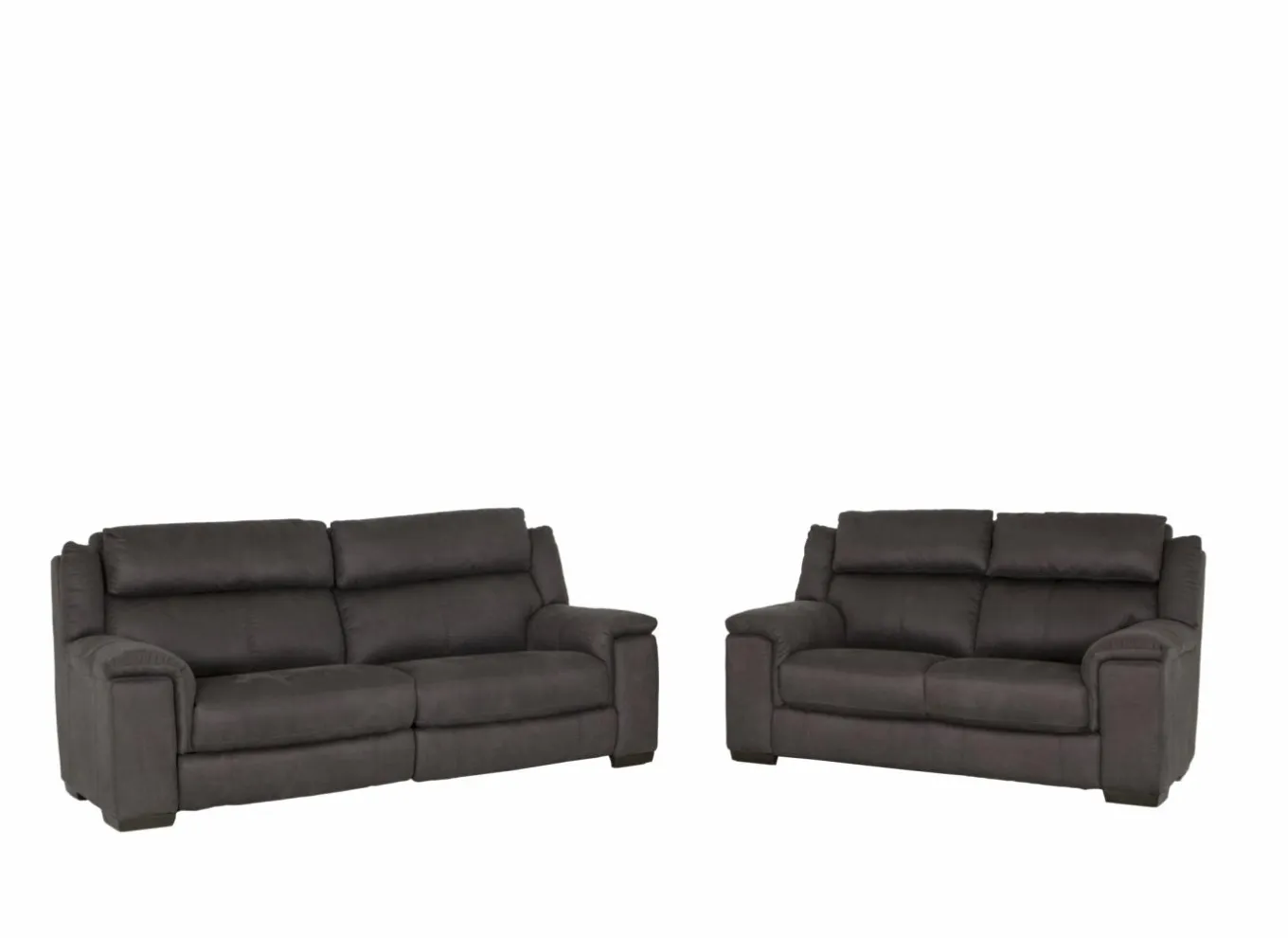 Zetels|Zetel Still 2,5+2-zit - stof - grijs & bruin