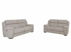Zetel Still 2,5+2-zit - stof - silver grey met relax- Zetels