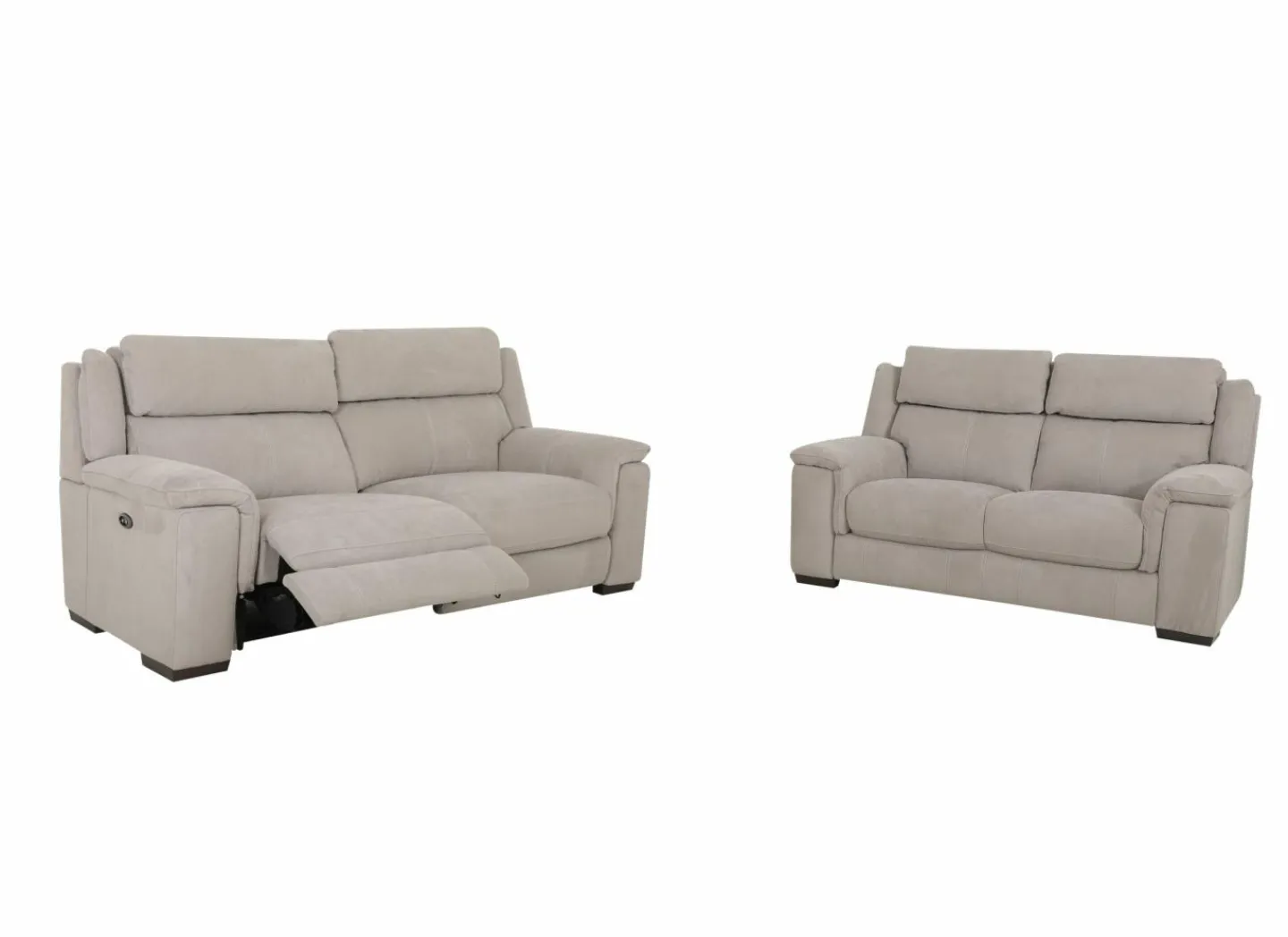Zetel Still 2,5+2-zit - stof - silver grey met relax- Zetels