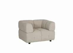 Zetel Tortuga 1-zit - stof - beige- Zetels