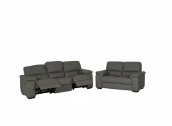 Zetel Tributo 3+2-zit - leder - elephant royal met relax- Zetels