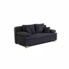 Slaapbanken|Zetelbed Lindau 2 persoons - 203x106cm - stof - donkerblauw