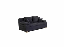 Slaapbanken|Zetelbed Lindau 2 persoons - 203x106cm - stof - donkerblauw