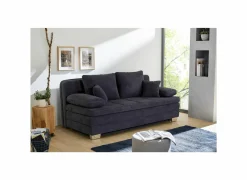 Slaapbanken|Zetelbed Lindau 2 persoons - 203x106cm - stof - donkerblauw