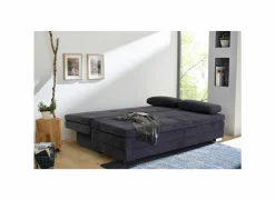 Slaapbanken|Zetelbed Lindau 2 persoons - 203x106cm - stof - donkerblauw