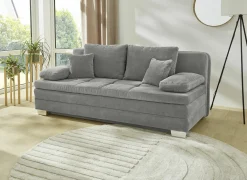Zetelbed Lindau 2 persoons 203x106cm - stof - grijs- Slaapbanken
