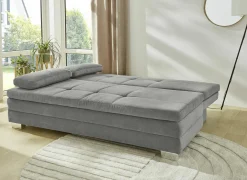 Zetelbed Lindau 2 persoons 203x106cm - stof - grijs- Slaapbanken