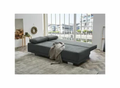 Zetelbedden|Zetelbed Luzio 2 persoons stof antraciet