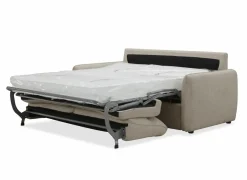 Zetelbed Milan 2 persoons - 195x95cm - stof - taupe- Zetelbedden