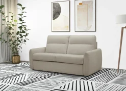 Zetelbed Milan 2 persoons - 195x95cm - stof - taupe- Zetelbedden