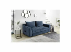 Zetelbedden|Slaapbanken|Zetelbed Rick 2-zit - stof - blauw