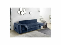 Zetelbedden|Slaapbanken|Zetelbed Rick 2-zit - stof - blauw