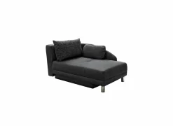 Slaapbanken|Fauteuils|Zetelbed Roy Recamière 149x90cm - stof - grijs