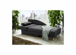 Slaapbanken|Fauteuils|Zetelbed Roy Recamière 149x90cm - stof - grijs