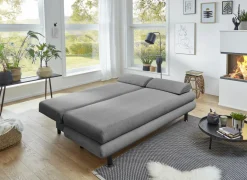 Zetelbed SO240 Bern 2 persoons - stof - donkergrijs- Zetelbedden