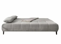 Zetelbed Till 2-persoons - stof - lichtgrijs met opbergruimte- Zetelbedden