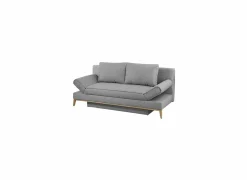 Zetelbed Yann 2 persoons - 198x92cm - stof - grijs- Zetelbedden|Slaapbanken