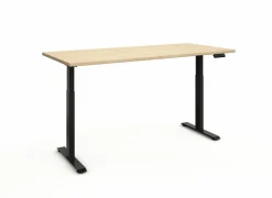 Kantoorbureau|Zit sta bureau Flexo-2 150x80xH73-123cm - decor - zand eik