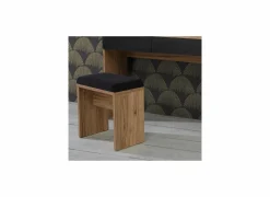 Zitbank Dalate 45x30x49cm - decor - kastanje eik & mat zwart- Make-Up Tafels|Banken