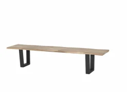 Banken|Zitbank Scarface 220cm - sheesham massief - naturel