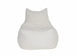 Zitzak Karina 80x83x106cm - bouclé - wit- Kindermeubelen|Zitzakken