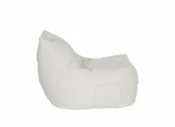 Zitzak Karina 80x83x106cm - bouclé - wit- Kindermeubelen|Zitzakken