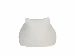 Zitzak Karina 80x83x106cm - bouclé - wit- Kindermeubelen|Zitzakken