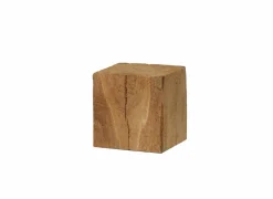 Zuil Kubus 20x20x20cm - eik massief - naturel- Decoratieve Accessoires|Zuilen