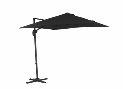 Zweefparasol Thalassa 250x250cm zwart met beschermhoes- Zweefparasols